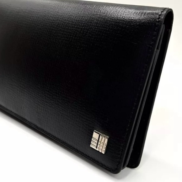 EUC [Burberry] Black Leather Luxury Bi-Fold Wallet w/ Box & Dust Bag! - Picture 2 of 16